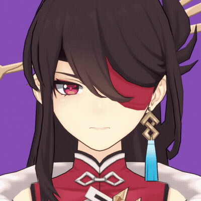 Girl's Face With Red Eyes GIF