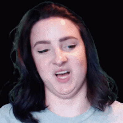 Girl's Face With Red Eyes GIF