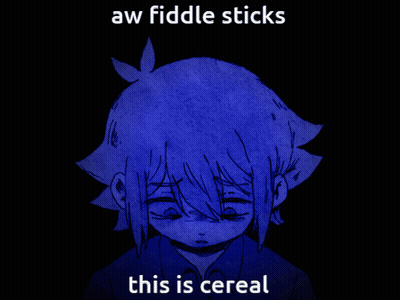 Girl Saying Aw Fiddle Sticks This Is Cereal GIF