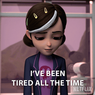 Girl Saying Been Tired All The Time GIF