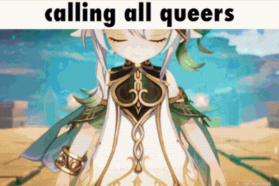 Girl Saying Calling All Queers GIF