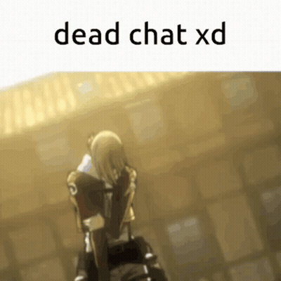 Girl Saying Dead Chat XD GIF