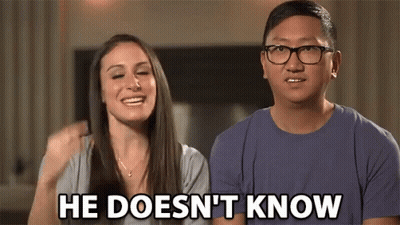 Girl Saying Does He Know GIF