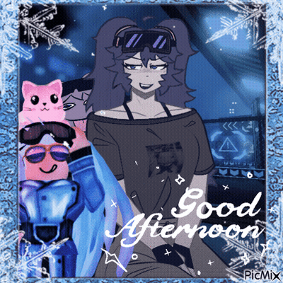 Girl Saying Good Afternoon GIF