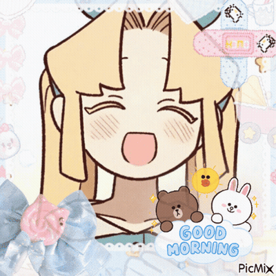 Girl Saying Good Morning GIF