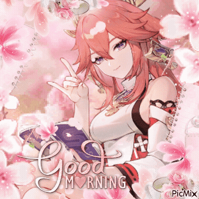 Girl Saying Good Morning GIF