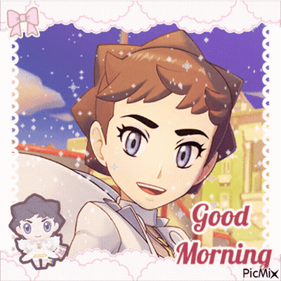 Girl Saying Good Morning