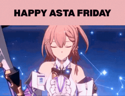 Girl Saying Happy Asta Friday GIF