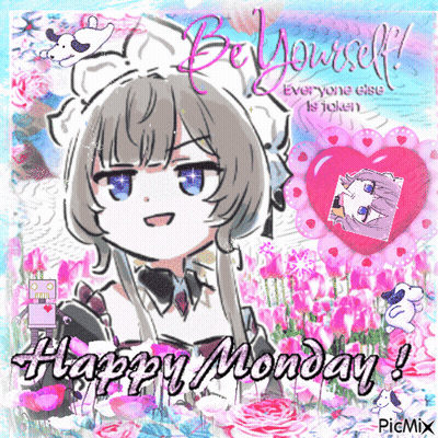 Girl Saying Happy Monday GIF