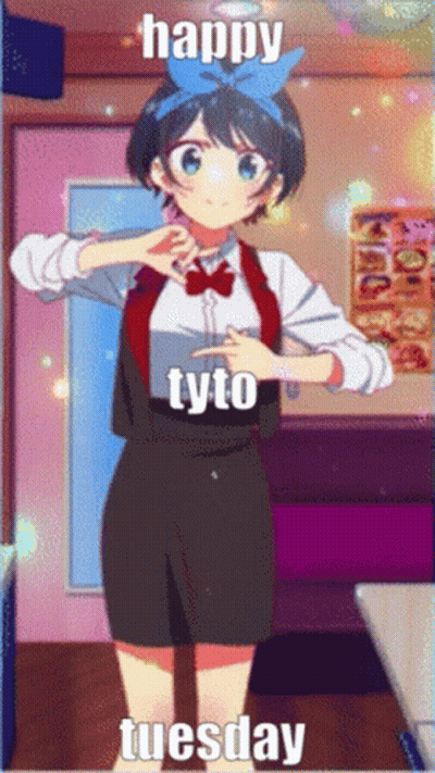 Girl Saying Happy Tyto Tuesday GIF