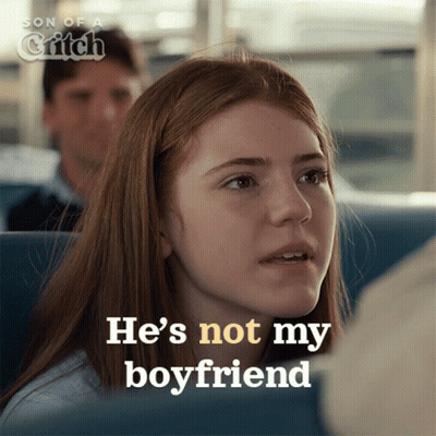 Girl Saying He's Not My Boyfriend GIF