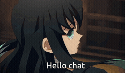 Girl Saying Hello Chat GIF