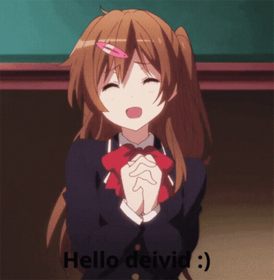 Girl Saying Hello Deivid GIF