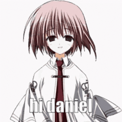 Girl Saying Hi Daniel GIF