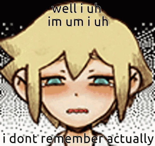 Girl Saying I Don't Remember GIF