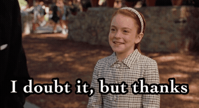Girl Saying I Doubt It Thanks GIF