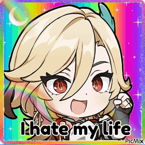 Girl Saying I Hate My Life GIF