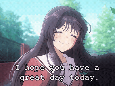 Girl Saying I Hope You Have A Great Day Today GIF