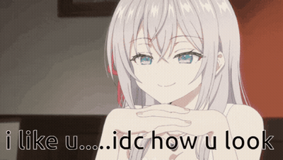 Girl Saying I Like U..Idc How U Look GIF