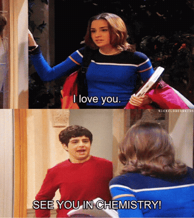 Girl Saying I Love You See You In Chemistry GIF