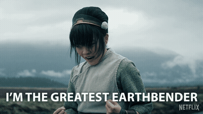 Girl Saying I'm The Greatest Earthbender Netflix GIF