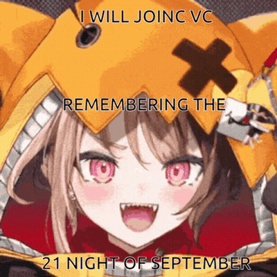 Girl Saying I Will Join VC Remembering 21 Night Of September GIF