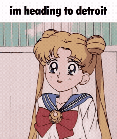 Girl Saying Im Heading To Detroit GIF