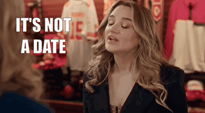 Girl Saying It's A Date GIF
