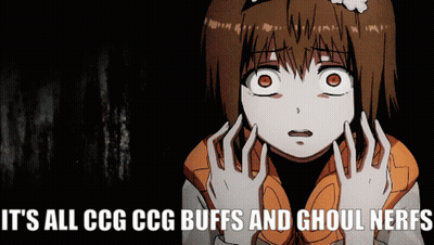 Girl Saying It's All CCG Buffs And Ghoul Nerfs GIF