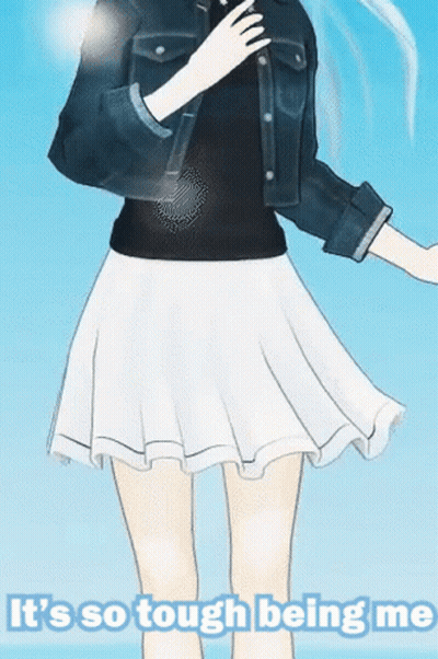 Girl Saying It's So Tough Being Me GIF