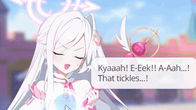Girl Saying Kyaaah Eek That Tickles GIF