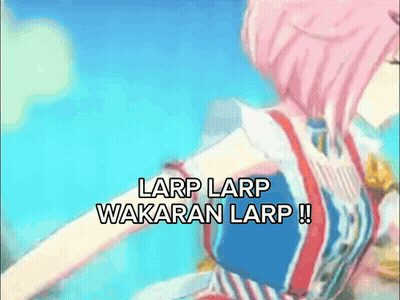 Girl Saying Larp Larp Wakaran Larp GIF