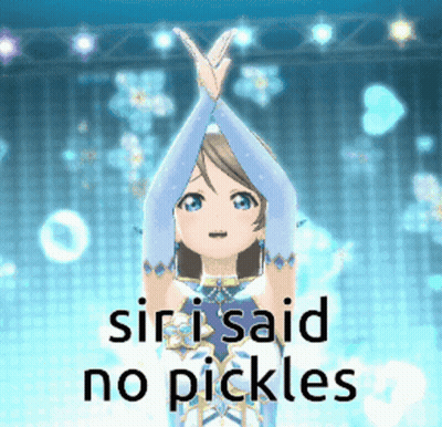 Girl Saying No To Pickles GIF