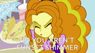 Girl Saying No You Aren't Sunset Shimmer GIF