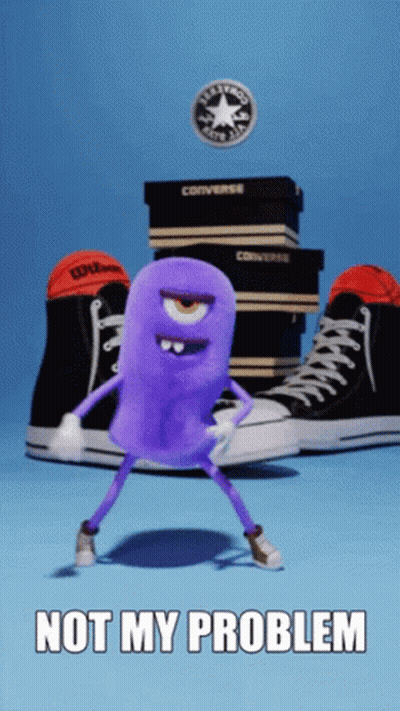 Girl Saying Not My Problem GIF