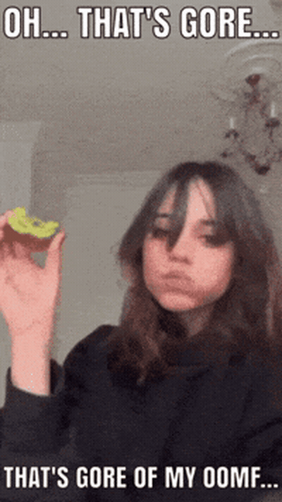 Girl Saying Oh That's Gore That's Gore Of My Oome GIF