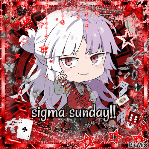 Girl Saying Sigma Sunday GIF
