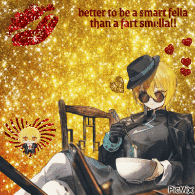 Girl Saying Smart Fella Fart Smella