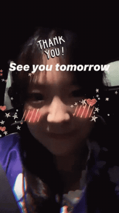 Girl Saying Thank You See You Tomorrow GIF
