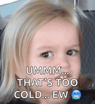 Girl Saying Too Cold Ew GIF