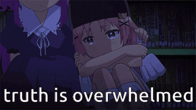 Girl Saying Truth Is Overwhelmed GIF