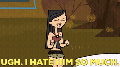 Girl Saying Ugh I Hate Him GIF