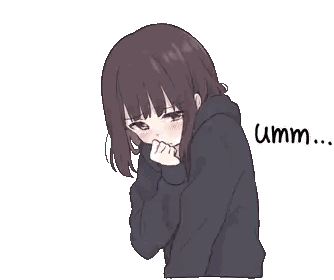 Girl Saying Umm Sticker