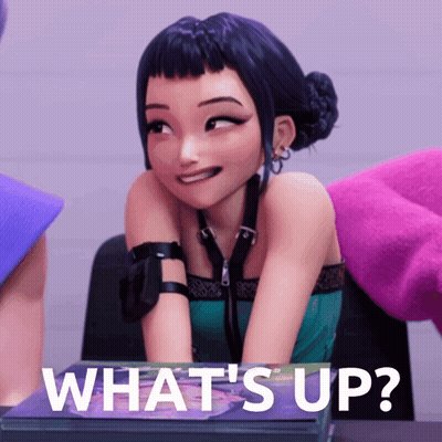 Girl Saying What's Up GIF