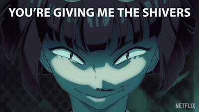 Girl Saying You're Giving Me The Shivers GIF