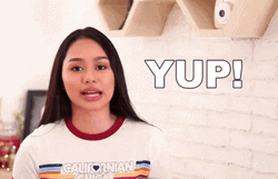 Girl Saying Yup GIF