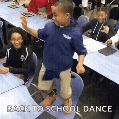 Girl Says I Can't Wait To Get To School GIF