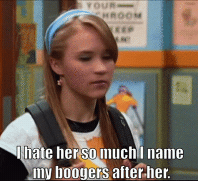 Girl Says She Hates Her And Named Boogers After Her GIF
