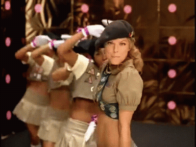 Girl Scouts Dancing On Stage GIF
