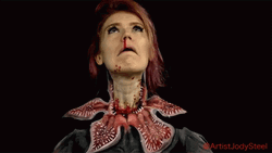 Girl Scream Demogorgon GIF